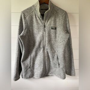 L.L. Bean WOMEN’S FULL ZIP SWEATER FLEECE L TALL